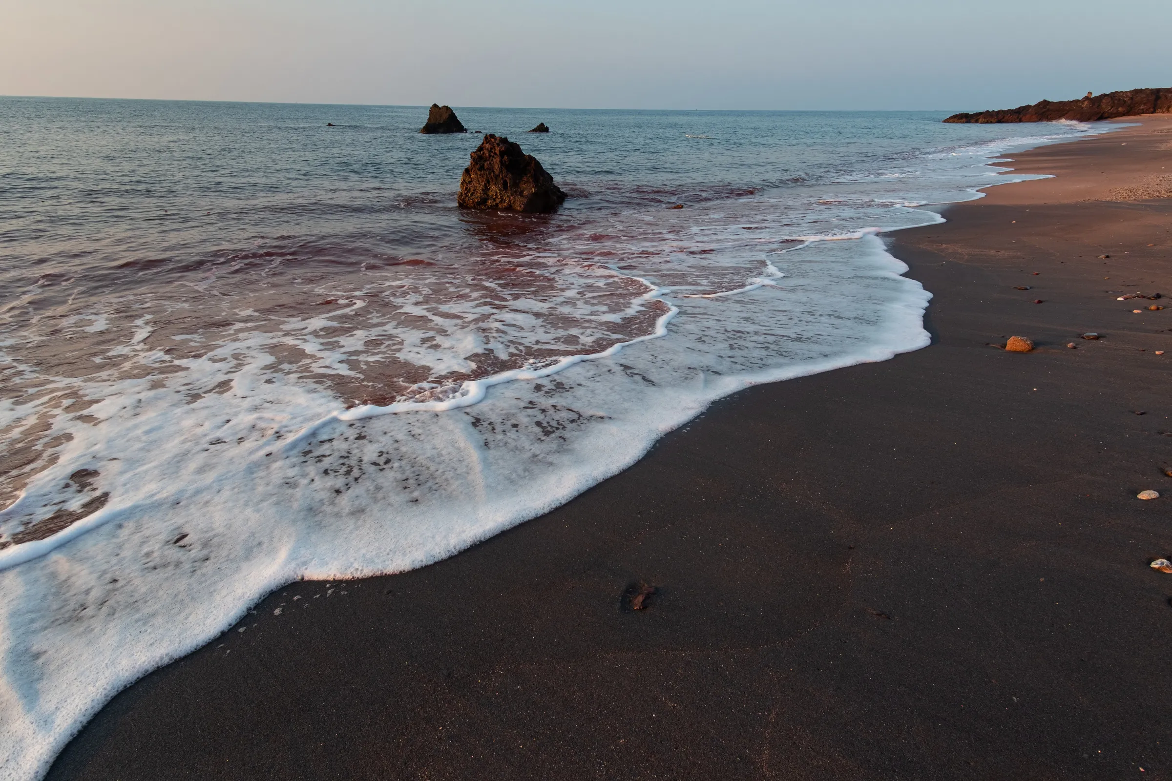 Red soil beaches of Hormuz