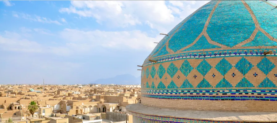 Iran architecture dome turquoise